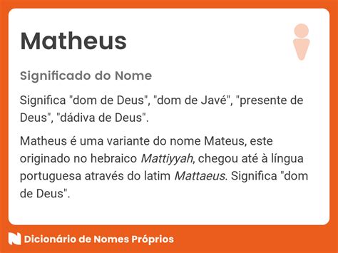 qual é o significado do nome matheus
